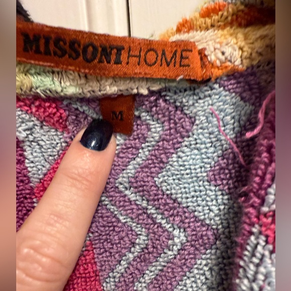 Missoni Home Zig Zag bathrobe size Medium - Picture 3 of 4